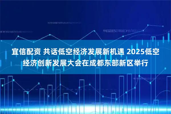 宜信配资 共话低空经济发展新机遇 2025低空经济创新发展大会在成都东部新区举行