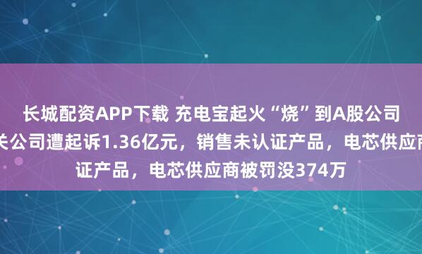 长城配资APP下载 充电宝起火“烧”到A股公司,罗马仕及相关公司遭起诉1.36亿元,销售未认证产品,电芯供应商被罚没374万